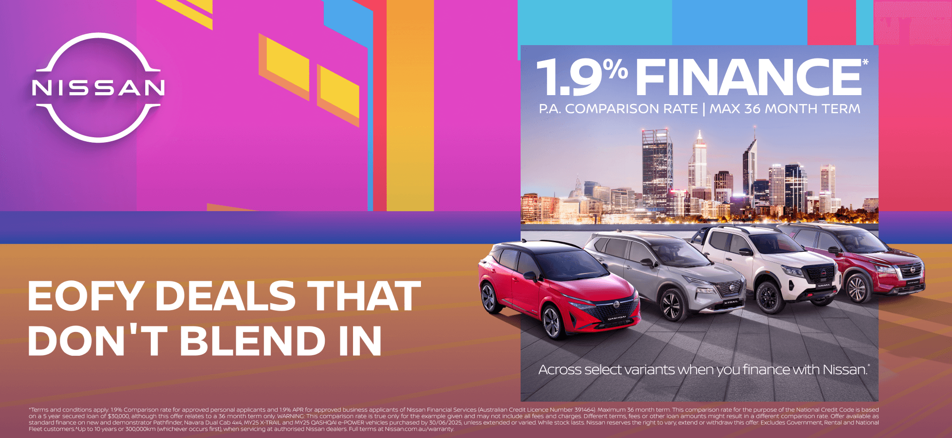 EOFY DEALS - 11.9% Finance