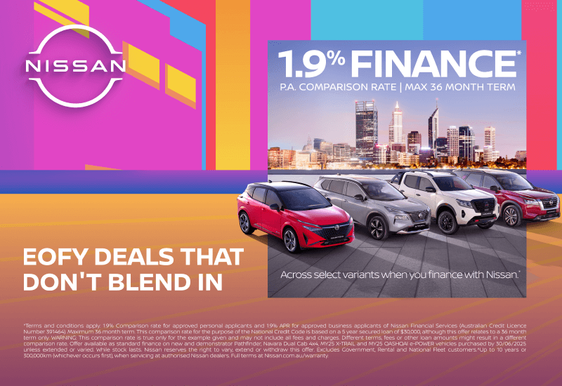 EOFY DEALS - 11.9% Finance
