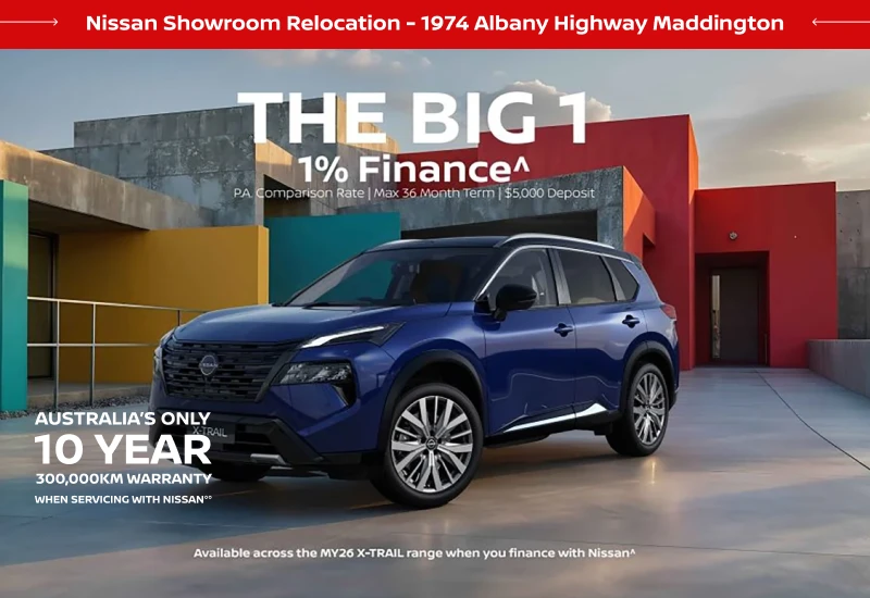 X-Trail 1% Finance